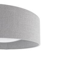 Laura Ashley Bacall 2 Light Flush Natural and White with Shade