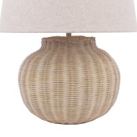 Laura Ashley Fernhill Table Lamp Matt Cream with Shade