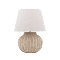 Laura Ashley Fernhill Table Lamp Matt Cream with Shade