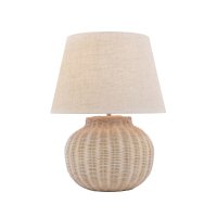 Laura Ashley Fernhill Table Lamp Matt Cream with Shade