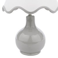 Laura Ashley Bramhope Table Lamp Grey Ceramic with Shade