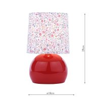 Laura Ashley Knowlton Table Lamp Pink Crackle Glaze with Shade