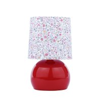 Laura Ashley Knowlton Table Lamp Pink Crackle Glaze with Shade
