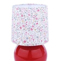 Laura Ashley Knowlton Table Lamp Pink Crackle Glaze with Shade