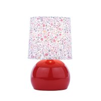 Laura Ashley Knowlton Table Lamp Pink Crackle Glaze with Shade