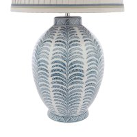 Laura Ashley Stannard Table Lamp Blue Ceramic with Shade
