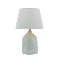 Laura Ashley Campion Table Lamp Blue Ceramic with Shade