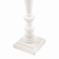 Laura Ashley Tate Wooden Table Lamp Distressed Off White Base Only