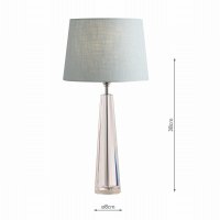 Laura Ashley Blake Medium Table Lamp Crystal Polished Chrome Base Only