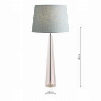 Laura Ashley Blake Large Table Lamp Crystal Polished Chrome Base Only
