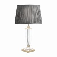 Laura Ashley Carson Medium table Lamp Polished Nickel & Crystal Base Only
