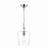 Laura Ashley Ockley Pendant Polished Chrome & Glass