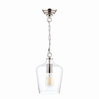 Laura Ashley Ockley Pendant Polished Chrome & Glass