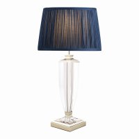 Laura Ashley Carson Large Table Lamp Polished Nickel & Crystal Base Only