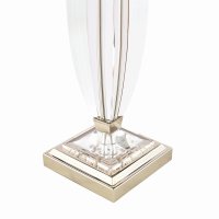 Laura Ashley Carson Large Table Lamp Polished Nickel & Crystal Base Only