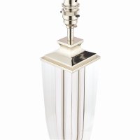 Laura Ashley Carson Large Table Lamp Polished Nickel & Crystal Base Only