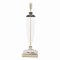 Laura Ashley Carson Large Table Lamp Polished Nickel & Crystal Base Only