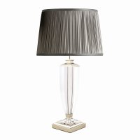 Laura Ashley Carson Large Table Lamp Polished Nickel & Crystal Base Only