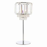 Laura Ashley Vienna Table Lamp Crystal & Polished Chrome