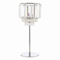 Laura Ashley Vienna Table Lamp Crystal & Polished Chrome