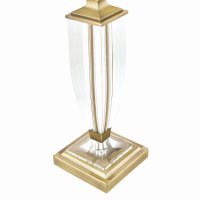 Laura Ashley Carson Medium Table Lamp Antique Brass & Crystal Base Only