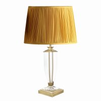 Laura Ashley Carson Medium Table Lamp Antique Brass & Crystal Base Only