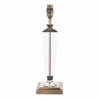 Laura Ashley Carson Medium Table Lamp Antique Brass & Crystal Base Only