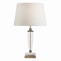 Laura Ashley Carson Medium Table Lamp Antique Brass & Crystal Base Only