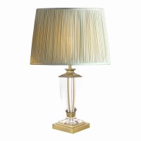 Laura Ashley Carson Small Table Lamp Antique Brass & Crystal Base Only