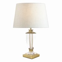 Laura Ashley Carson Small Table Lamp Antique Brass & Crystal Base Only