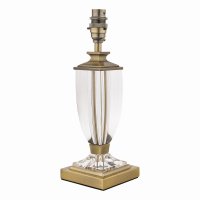 Laura Ashley Carson Small Table Lamp Antique Brass & Crystal Base Only