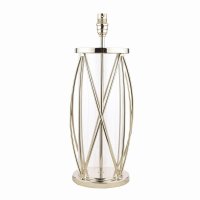Laura Ashley Beckworth Large Table Lamp Polished Nickel Glass Base Only