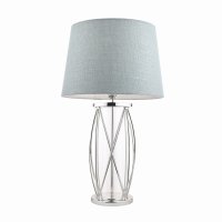 Laura Ashley Beckworth Large Table Lamp Polished Nickel Glass Base Only