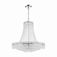 Laura Ashley Enid Grand 5lt Chandelier Polished Nickel & Cut Glass