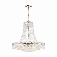 Laura Ashley Enid Grand 5lt Chandelier Polished Nickel & Cut Glass