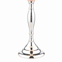 Laura Ashley Ellis Table Lamp Polished Chrome with Grey Shade