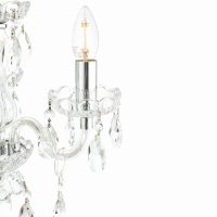 Laura Ashley Harriet 3 Light Crystal & Polished Chrome Chandelier