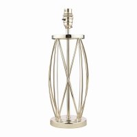 Laura Ashley Beckworth Small Table Lamp Polished Nickel Glass Base Only