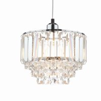 Laura Ashley Vienna Easy Fit Pendant Crystal & Polished Chrome