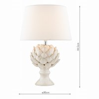 Laura Ashley Artichoke Ceramic Table Lamp with Shade