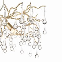 Laura Ashley Willow 3lt Pendant Champagne & Clear Crystal