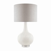 Laura Ashley Grace Table Lamp Patterned Glass with Shade