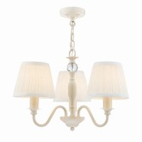 Laura Ashley Ellis 3lt Pendant Ivory with Shades