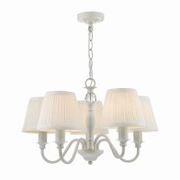 Laura Ashley Ellis 5lt Pendant Grey with Shades