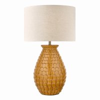 Laura Ashley Liza Ceramic Table Lamp Orange with Shade