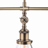 Laura Ashley Isaac 3lt Bar Pendant Antique Brass