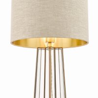 Laura Ashley Star Table Lamp Antique Brass Glass with Shade