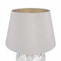 Laura Ashley Mathern Table Lamp Cream Shell & Champagne with Shade