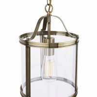 Laura Ashley Harrington Pendant Antique Brass & Glass