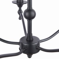 Laura Ashley Ludchurch 5 Light Chandelier Industrial Black Fitting Only